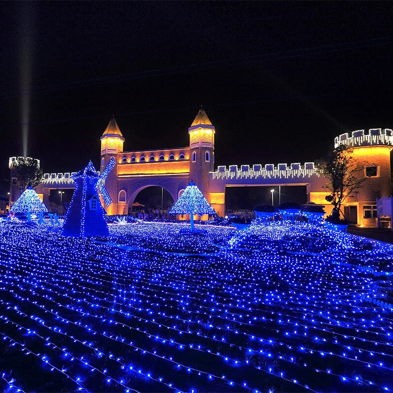 Novelty 600 Leds 100M Flasher String Lighting For Outdoor/ Indoor Wedding Party Christmas Tree Twinkle Fairy Decoration Lights