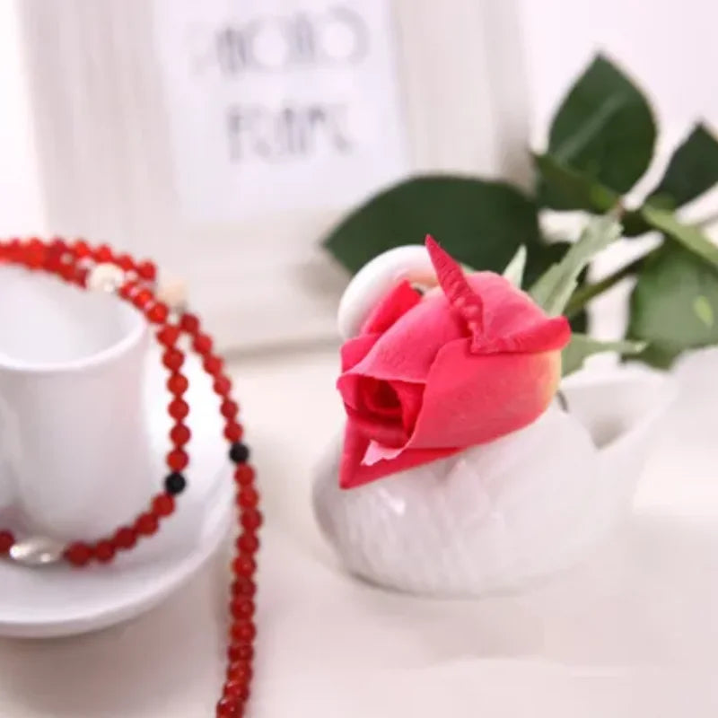 Fresh PU Rose Artificial Flowers Real Touch Home Decorations Indoor Wedding Party Valentine's Day Birthday Gift