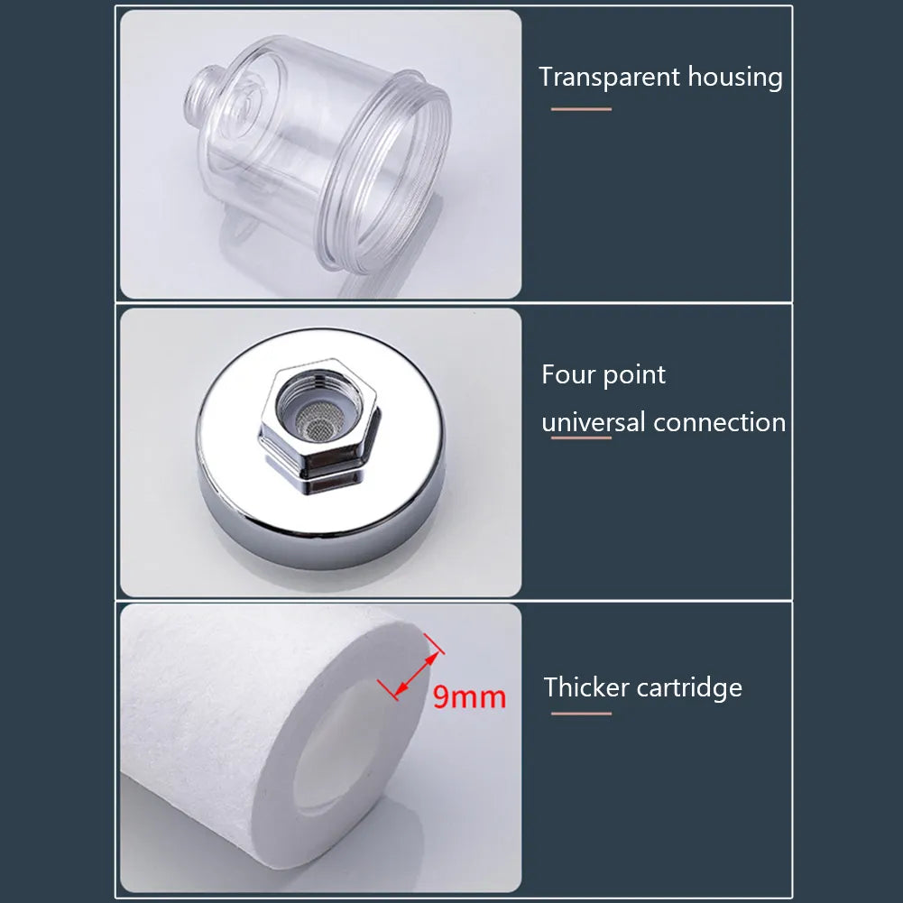 10-1pcs Water Outlet Purifier Kits Universal Faucet Filter For Kitchen Bathroom Shower Household Filter PP Cotton High Density