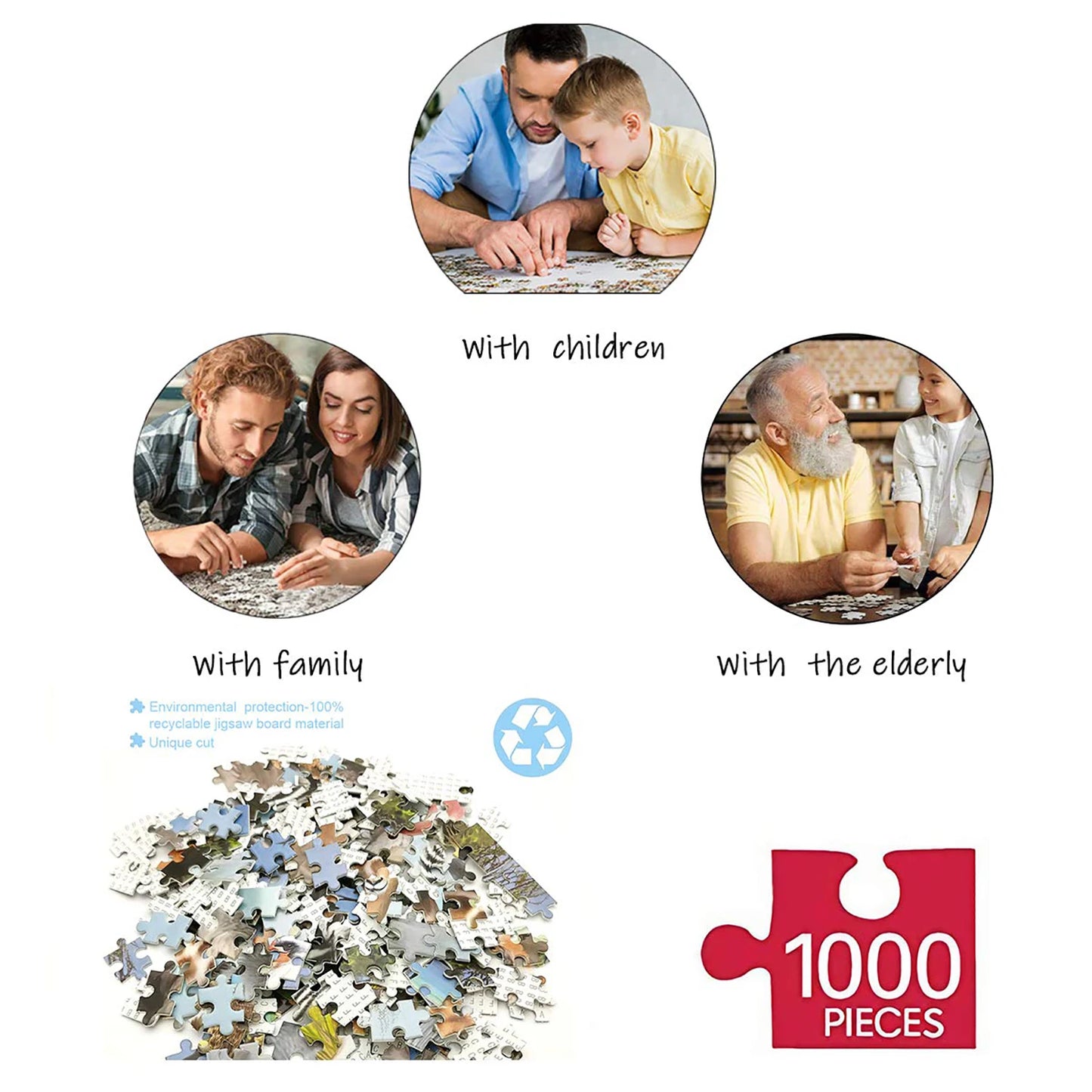 1000 Pieces Space Traveller Jigsaw Puzzle Home Decor Adults Puzzle Games Family Fun Floor Puzzles Educational Toys for Kids