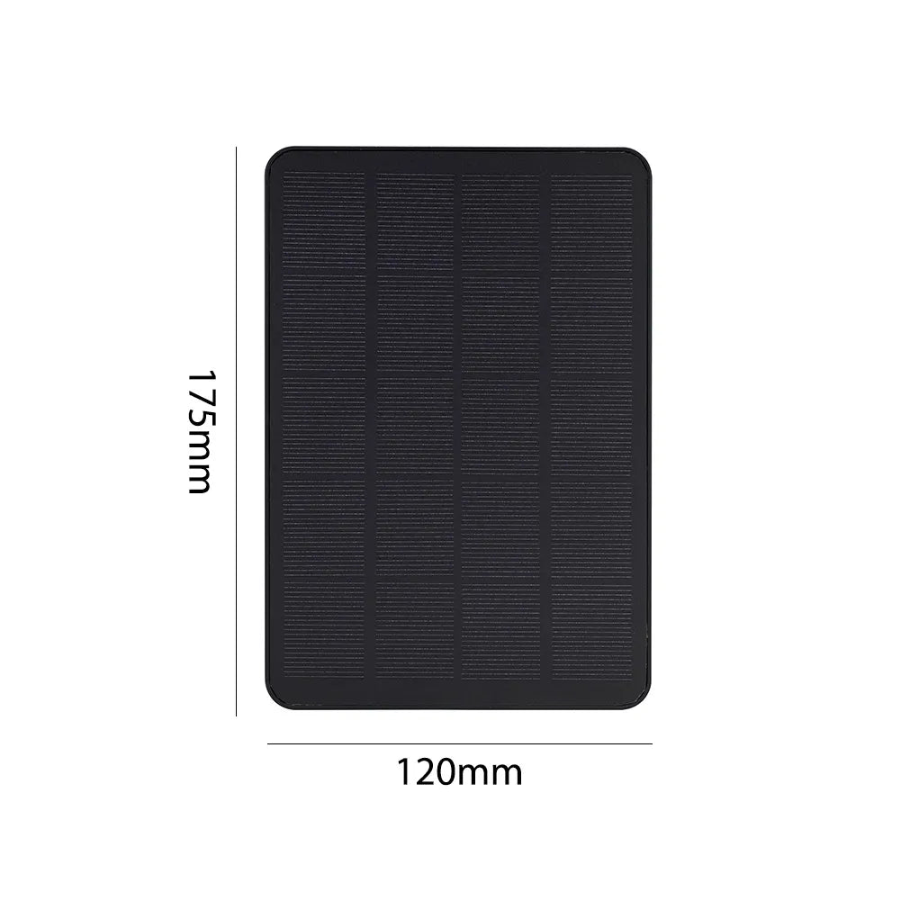10W 5V Solar Panel 2in1 Micro USB+Type-C Solar Panels Outdoor Solar Cells Chargerfor Security Camera/Small Home Light System