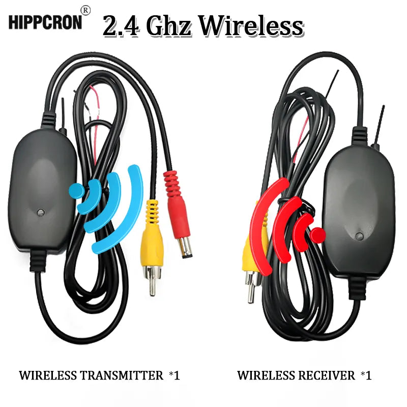 2.4G Wireless Car Rear View Camera Color Video Transmitter Receiver Kit 12V For Multimedia Monitor Rearview Camera