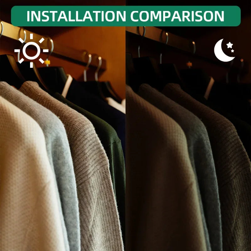 20/5PCS Under Cabinet Light LED Inner Hinge Lamp Universal Wardrobe Cupboard Door Sensor Light Bedroom Kitchen Closet Night Lamp