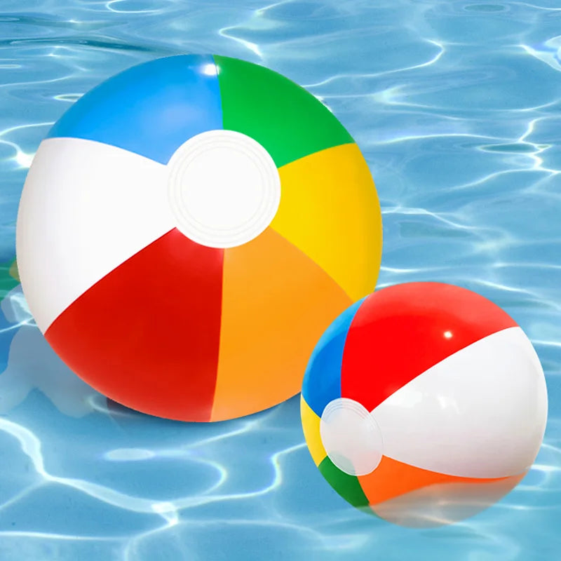 3 Pcs Inflatable Beach Ball Colorful Balloons Swimming Pool Party Water Game Beach Sports Ball Fun Toys for Kids