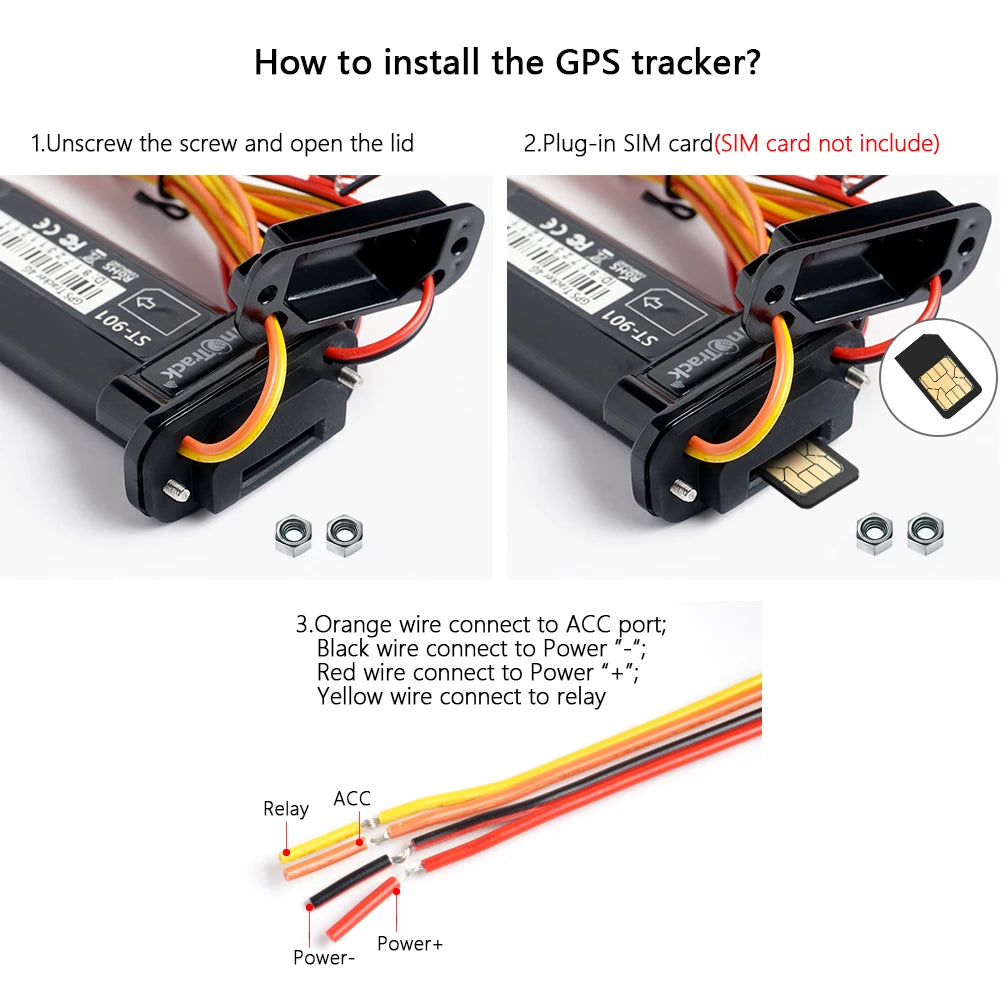 4G Mini Tracker ST-901L Waterproof Builtin Battery GPS for Car vehicle gps device motorcycle with online tracking software