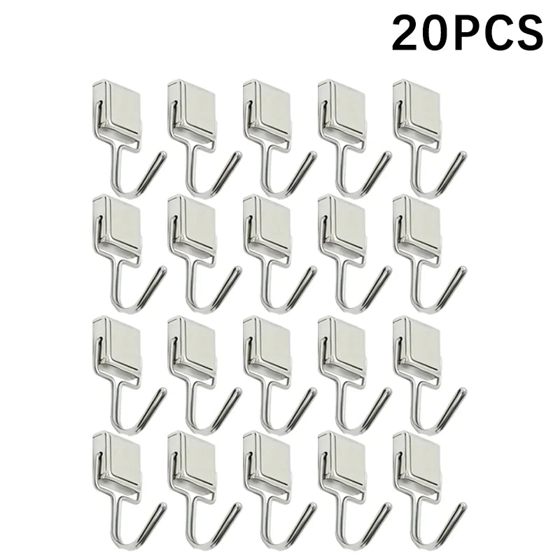 50PCS Strong Magnetic Hooks Multi-Purpose Storage Hooks Home Kitchen Bar Storage Hooks Key Storage Hooks Bathroom Hangers