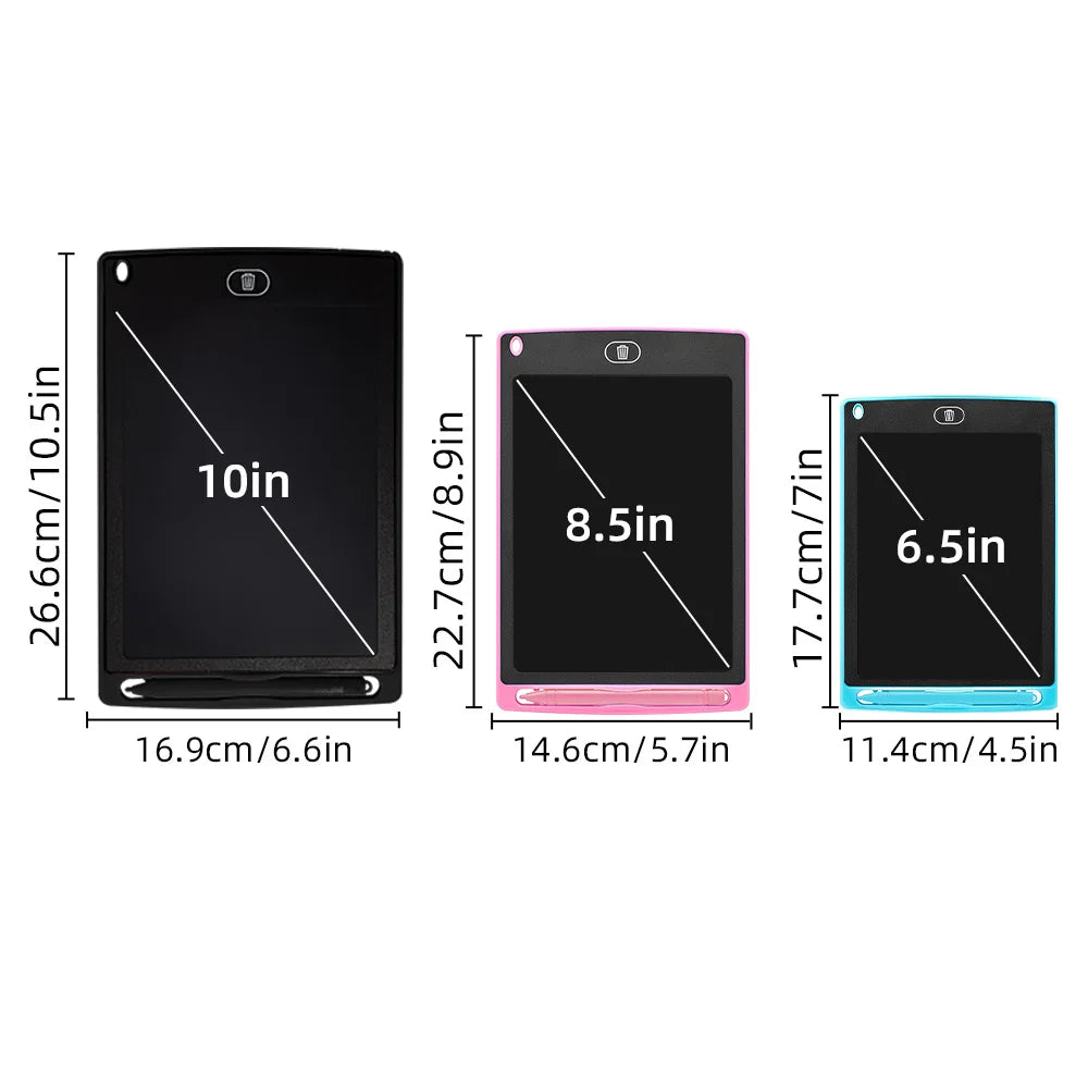 6.5/8.5/10 Inch LCD Writing Tablet Drawing Tablet Educational Toys for Children Drawing Board Digital Graffiti Writing Boards