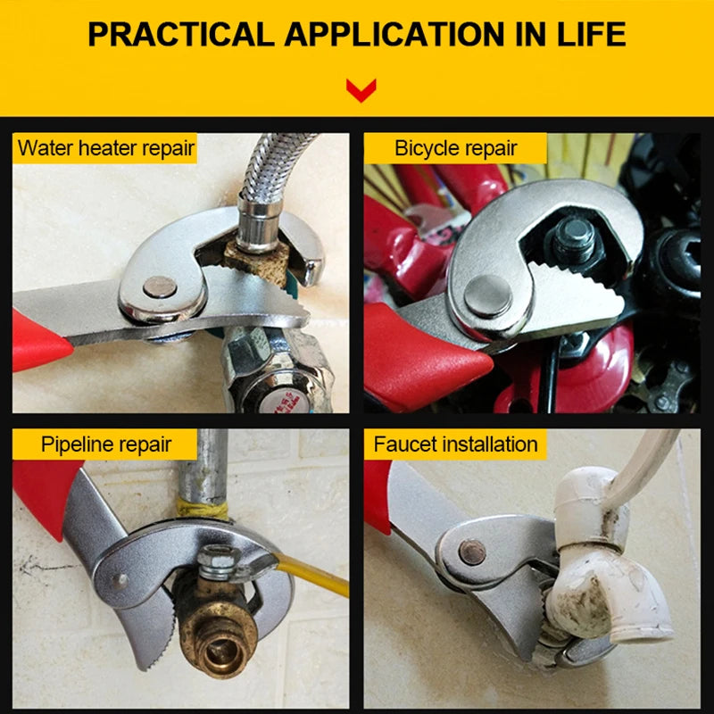 9-32mm Universal Wrench Tool Adjustable Universal Multi-Function Portable Torque Ratchet Oil Filter Opening Spanner Hand Tools