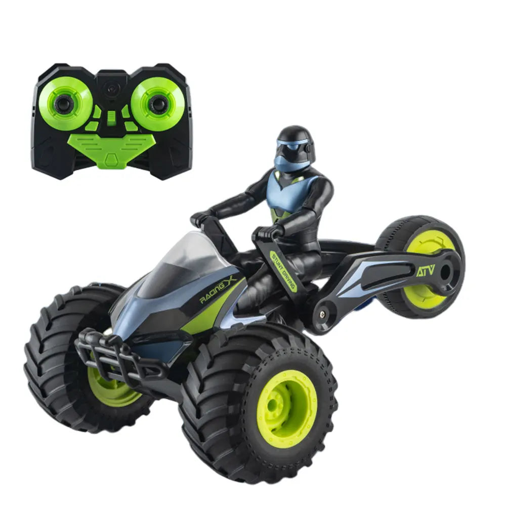 Children'S Toys 2.4g Remote Control Transforming Motorcycle 360 ° Rotation Upside Down Walking Stunt Drift Motorcycle Gifts