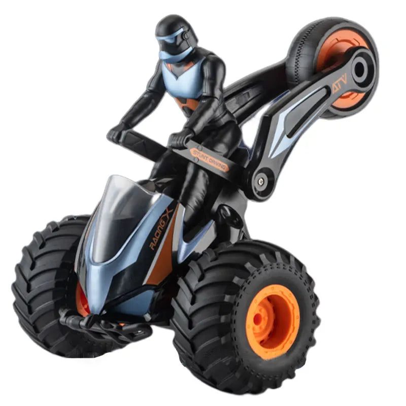 Children'S Toys 2.4g Remote Control Transforming Motorcycle 360 ° Rotation Upside Down Walking Stunt Drift Motorcycle Gifts