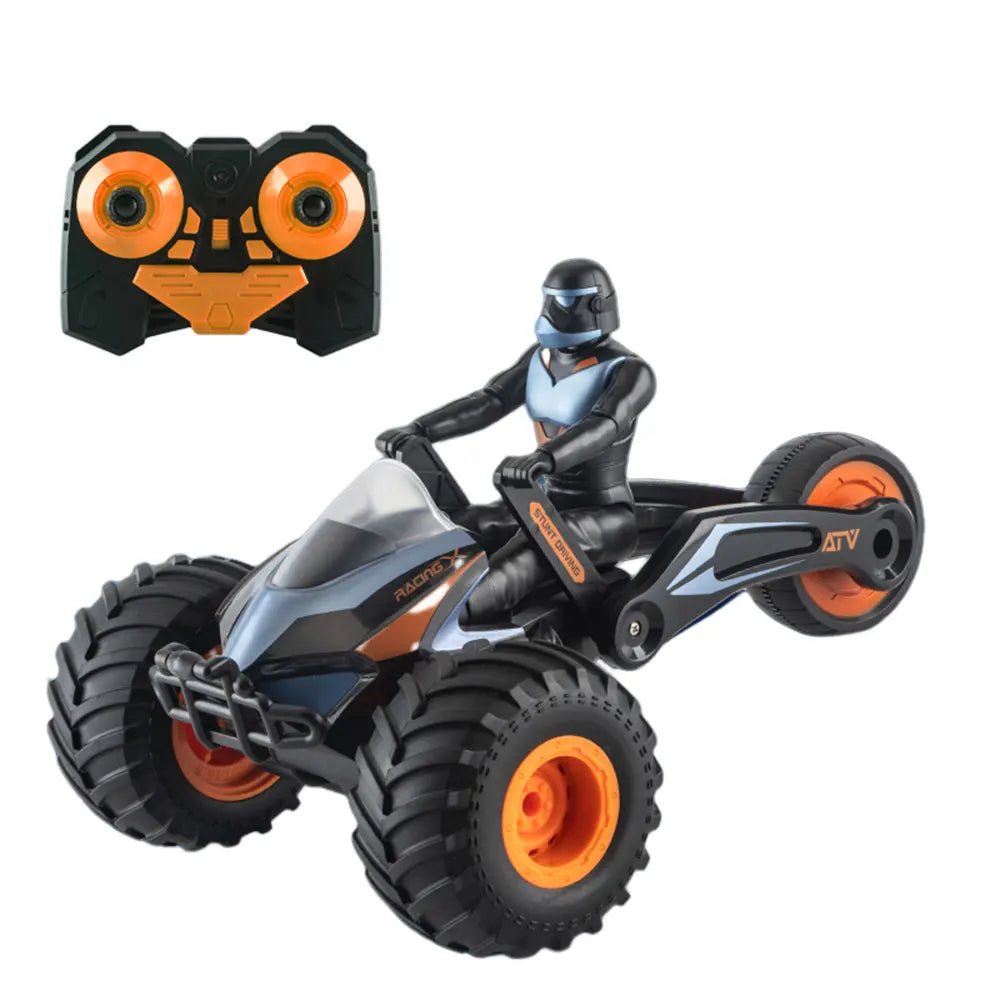 Children'S Toys 2.4g Remote Control Transforming Motorcycle 360 ° Rotation Upside Down Walking Stunt Drift Motorcycle Gifts