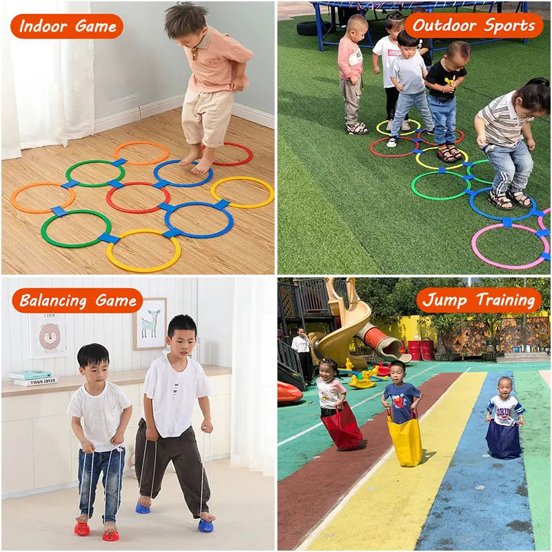 Children Toys Balance Stone Sensory Integration Training Toys Parish Outdoor Sports Party Social Games Tactile Montessori Games