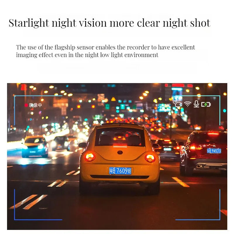 2k 1440P HD WiFi Dash Cam for Car DVR Camera Video Recorder Auto Night Vision WDR Voice Control Wireless 24H Parking Mode