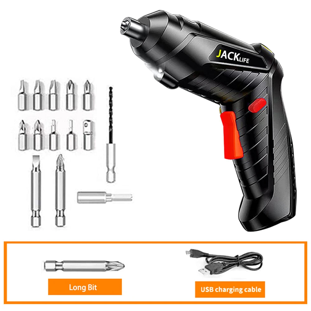 Electric Screwdriver Battery Rechargeable Cordless Screwdriver Powerful Impact Wireless Screwdriver Drill Electric Screw Driver