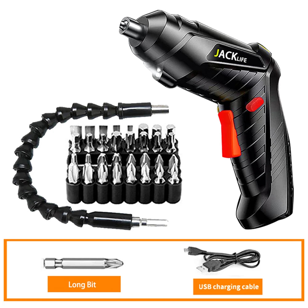 Electric Screwdriver Battery Rechargeable Cordless Screwdriver Powerful Impact Wireless Screwdriver Drill Electric Screw Driver