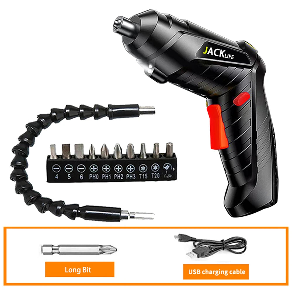 Electric Screwdriver Battery Rechargeable Cordless Screwdriver Powerful Impact Wireless Screwdriver Drill Electric Screw Driver