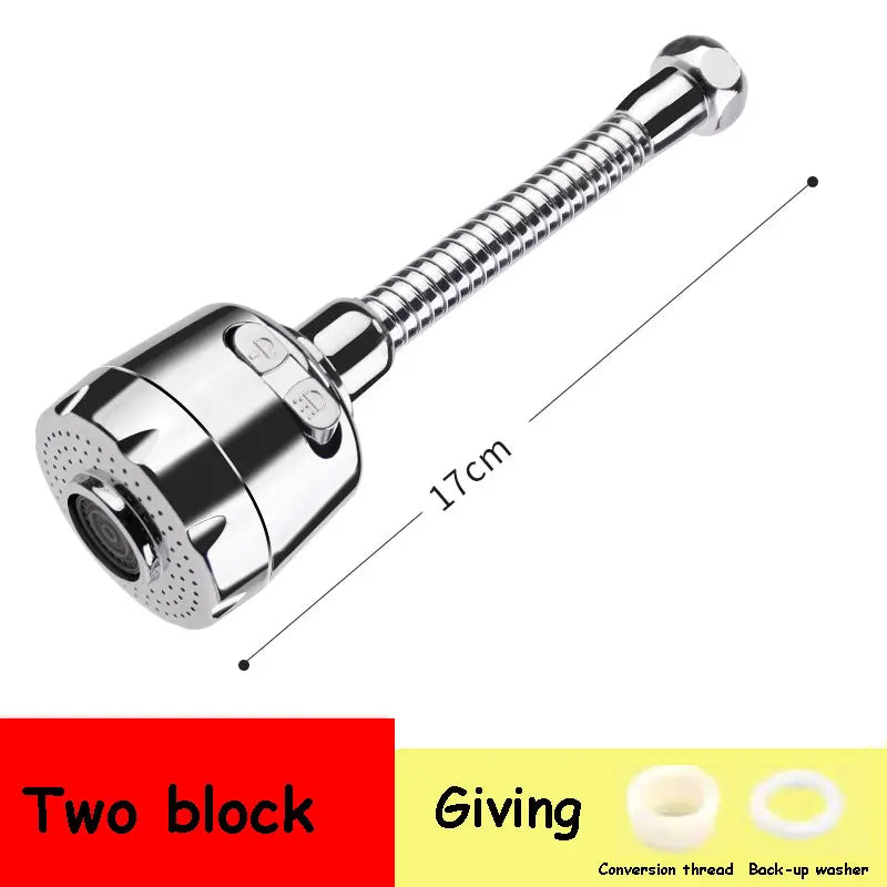 Faucet Adapter Aerator 3 Modes 360 Rotatable Bubbler High Pressure Faucet Filter Extender Water Saving Tap Nozzle Kitchen Gadget