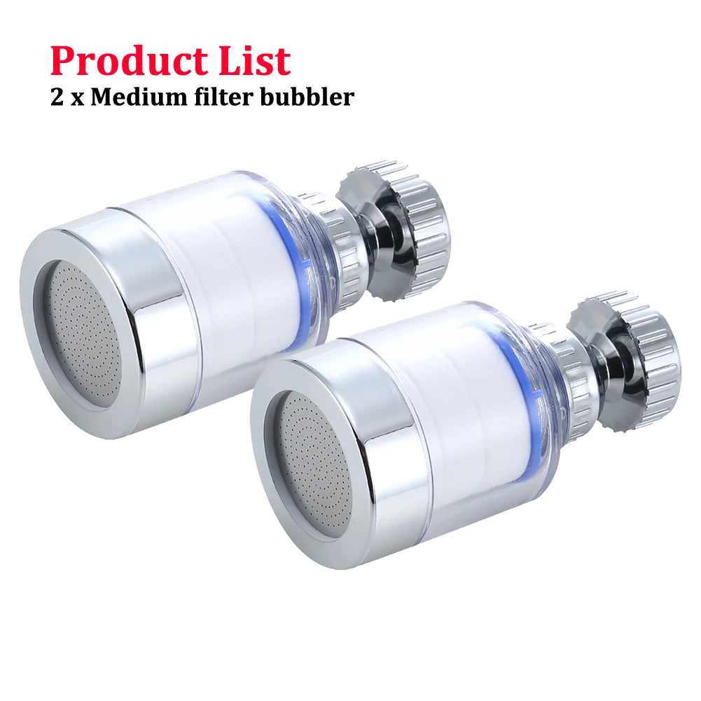 Faucet Filter Element Bubbler Water Filter Purifier For Bathroom Shower PP Cotton Remove Chlorine Heavy Metal For Kitchen Faucet