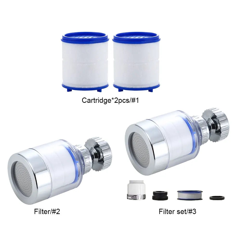 Faucet Filter Element Bubbler Water Filter Purifier For Bathroom Shower PP Cotton Remove Chlorine Heavy Metal For Kitchen Faucet
