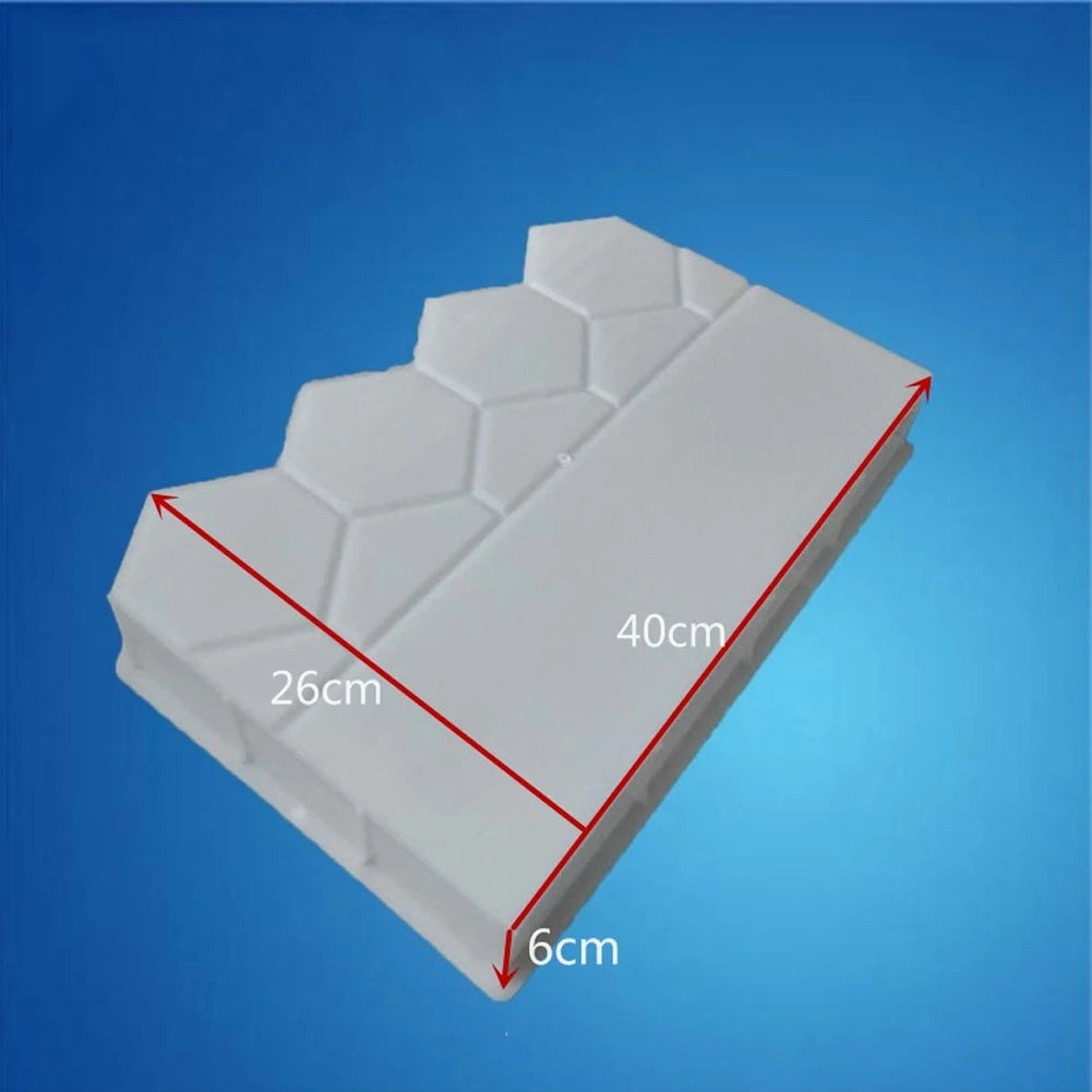 Garden Fence Cement Brick Mold Decor Plastic Concrete DIY Flower Bed Fish Pond
