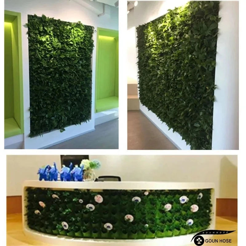 Green Plant Growing Bag Big Size Pockets Planter Vertical Garden Vegetable Living Growing Bags Flowers Supply Garden Planter Bag