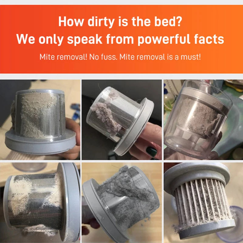 Handheld Cordless Anti Remover Mite Uv Wireless Dust Mite Controllers Pillow Mattress Bed Vacuum Cleaner