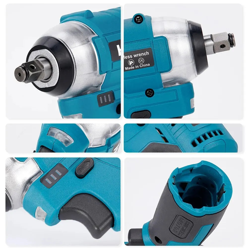 Hormy Brushless 120N.m Electric Impact Wrench 3/8 Inch Mini Cordless Torque Power DIY Tools For Makita 10.8V Lithium-Ion Battery