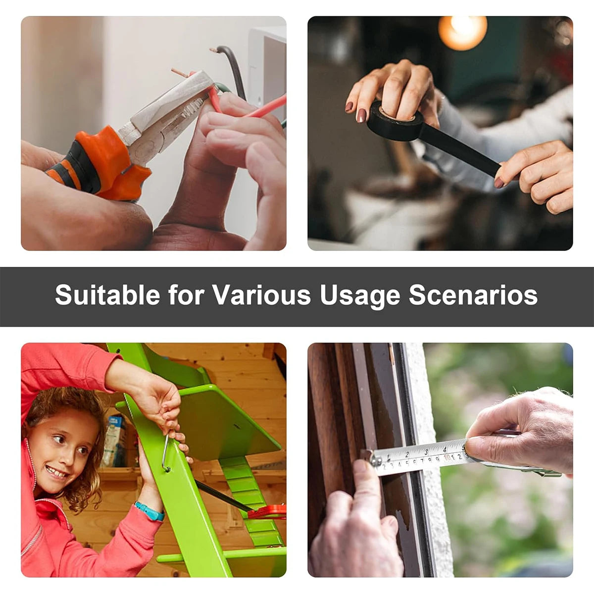 Household Tool Set General Repair Small Hand Tool Kit Storage Case for Home Garage Office College Dormitory Use