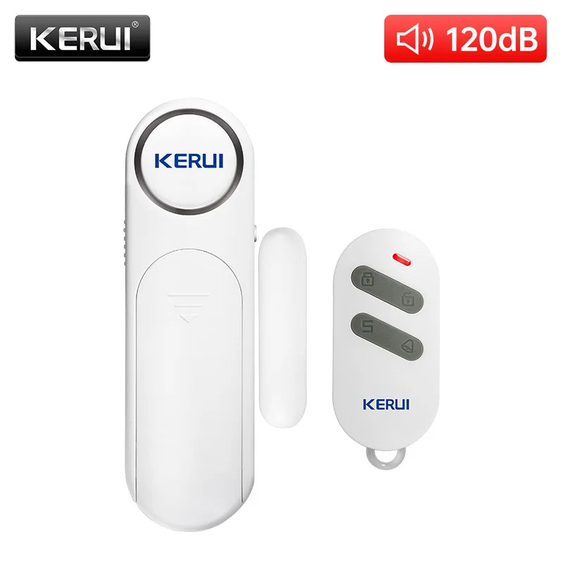 KERUI Wireless Door/Windows Sensor Alarm 300ft 120dB Anti-Theft Smart Remote Control For Kids Cabinet Safety Home Security