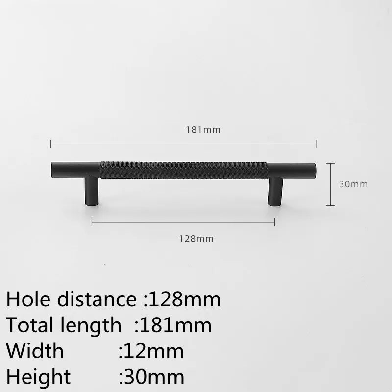 KK&FING Modern Aluminum Alloy Black Gold Kitchen Cabinet Handles and Knobs Drawer Handles Wardrobe Door Pulls Furniture Hardware