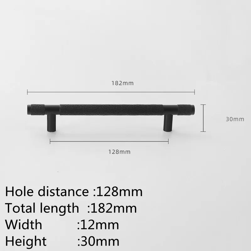 KK&FING Modern Aluminum Alloy Black Gold Kitchen Cabinet Handles and Knobs Drawer Handles Wardrobe Door Pulls Furniture Hardware