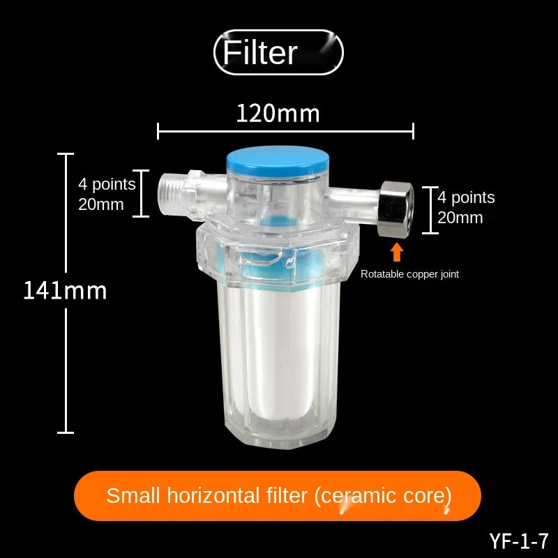Kitchen Faucet Filter Horizontal Household Tap Water Front Water Filter Water Heater Toilet Angle Valve Water Purifier