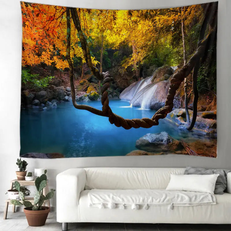 Landscap Tapestry Tapices Room Wall Art Home House Hogar Bedroom Masion Jardim Aesthetic Decor For 2023 Tapiz Y2k Arazzi Hanging