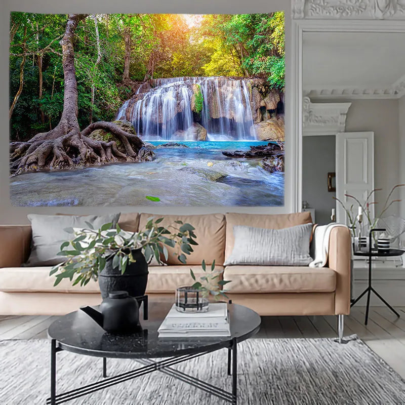 Landscap Tapestry Tapices Room Wall Art Home House Hogar Bedroom Masion Jardim Aesthetic Decor For 2023 Tapiz Y2k Arazzi Hanging