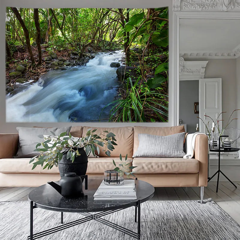 Landscap Tapestry Tapices Room Wall Art Home House Hogar Bedroom Masion Jardim Aesthetic Decor For 2023 Tapiz Y2k Arazzi Hanging