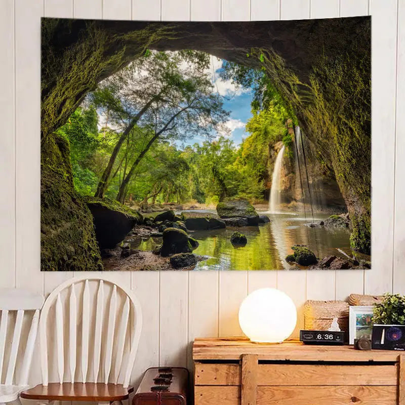 Landscap Tapestry Tapices Room Wall Art Home House Hogar Bedroom Masion Jardim Aesthetic Decor For 2023 Tapiz Y2k Arazzi Hanging