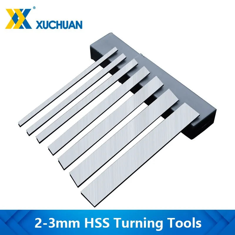 Lathe Tools 2-3mm High Speed Steel Turning Tools CNC Lathe Turning Tool Bar White Steel Lathe Machining Tools Cutting Bar