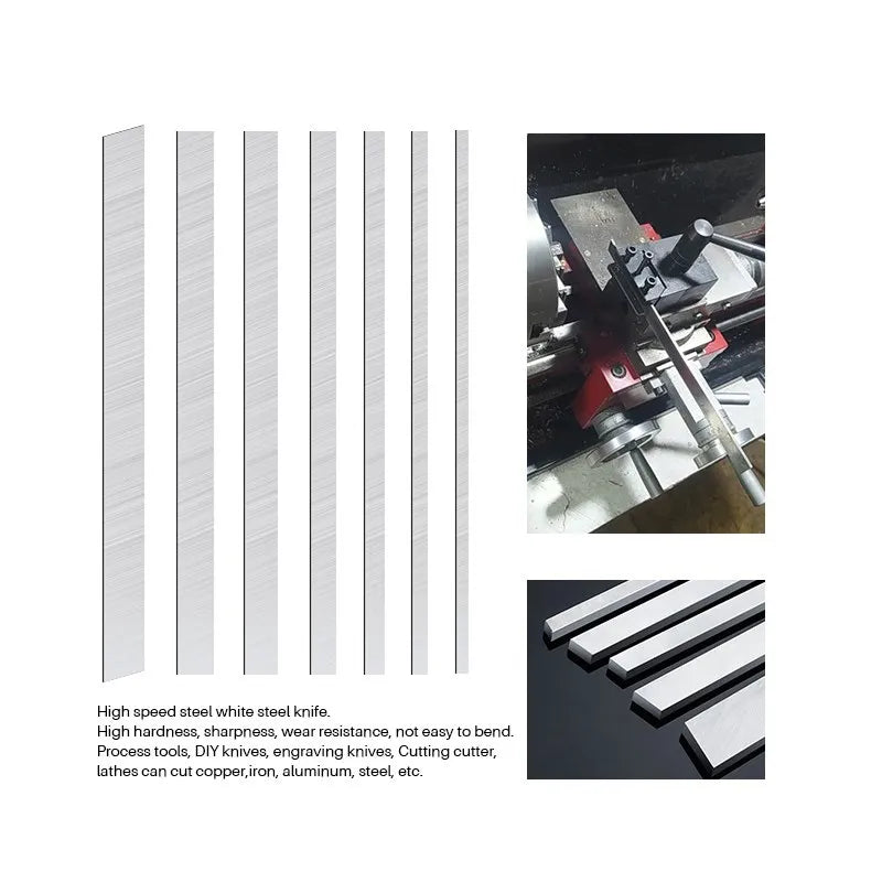 Lathe Tools 2-3mm High Speed Steel Turning Tools CNC Lathe Turning Tool Bar White Steel Lathe Machining Tools Cutting Bar