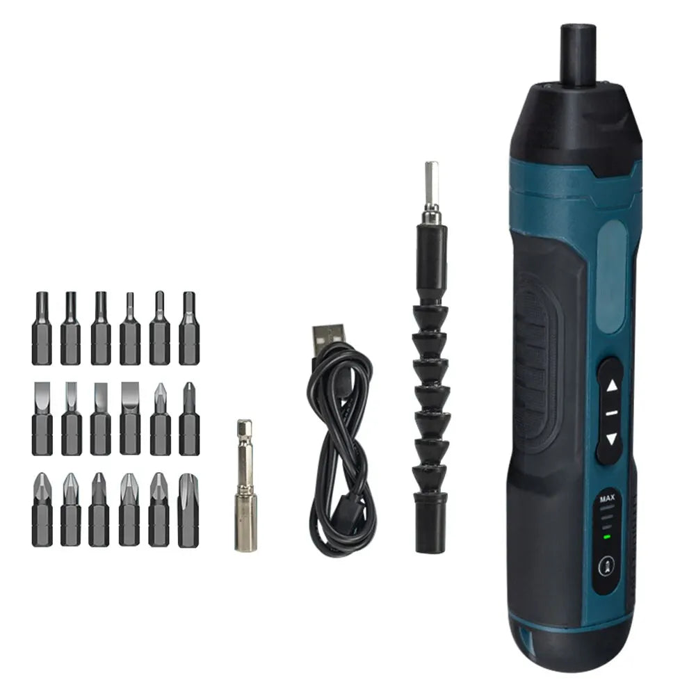 Mini Cordless Electric Screwdriver Rechargeable 1300mah Adjustment Power Drill Multi-function Disassembly Torque Repair Tools