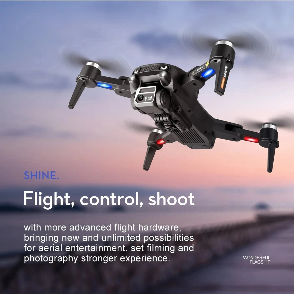 New S2S Drone 8K HD Dual Camera Brushless Motor Obstacle Avoidance Dron RC Helicopter Professional Foldable Quadcopter Toy