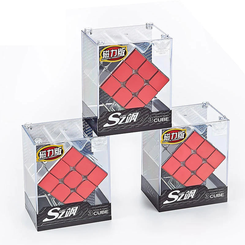 Plating 3x3x3 Magnetic Magic Cube 3x3 Professional Speed Puzzle 3×3 Children's Fidget Toy Cubo Magic Cube Puzzl Magic Cubes