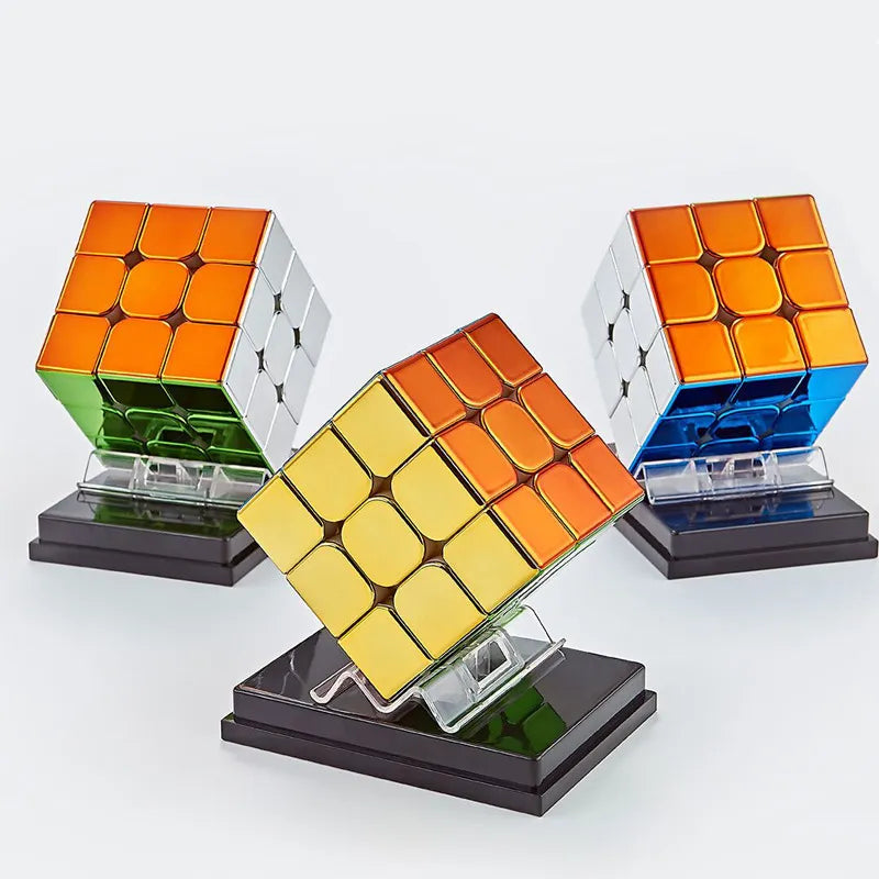 Plating 3x3x3 Magnetic Magic Cube 3x3 Professional Speed Puzzle 3×3 Children's Fidget Toy Cubo Magic Cube Puzzl Magic Cubes