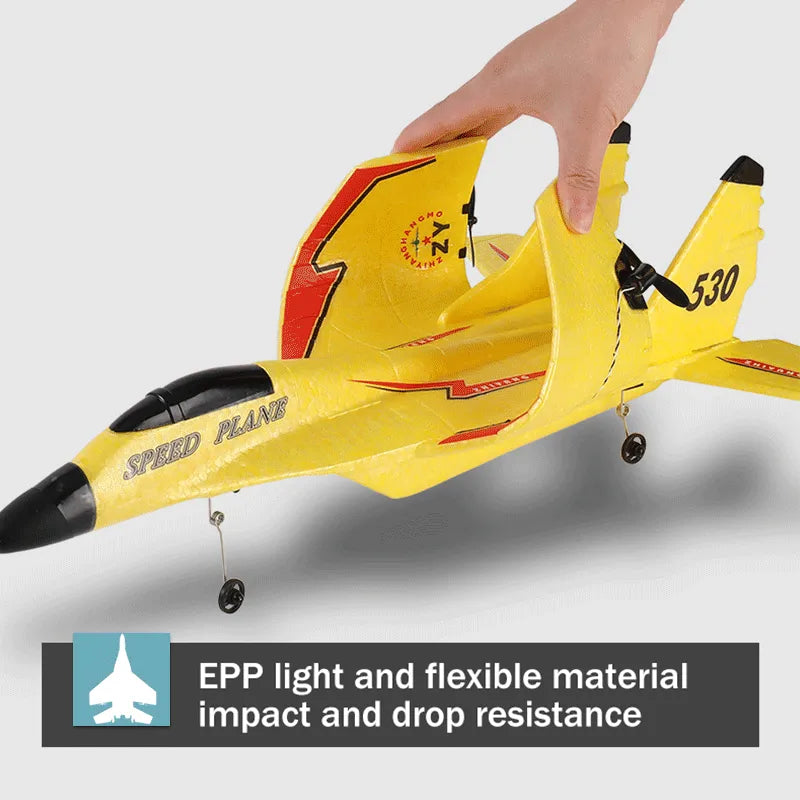 RC Plane SU35 2.4G With LED Lights Aircraft Remote Control Flying Model Glider Airplane SU57 EPP Foam Toys For Children Gifts