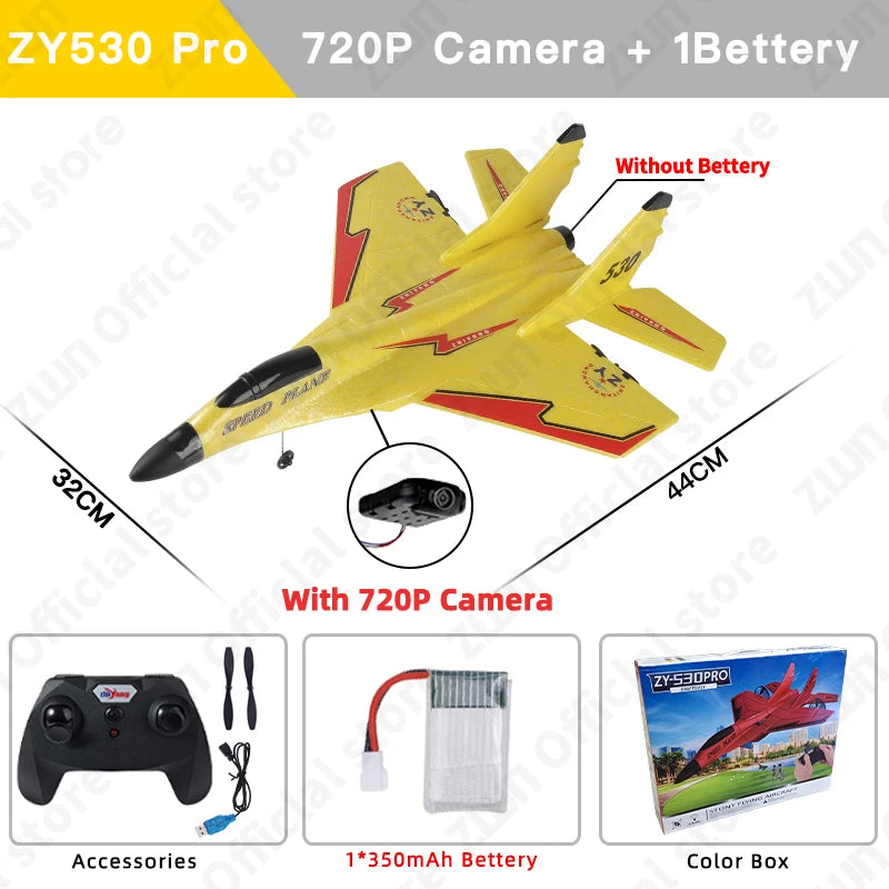 RC Plane SU35 2.4G With LED Lights Aircraft Remote Control Flying Model Glider Airplane SU57 EPP Foam Toys For Children Gifts