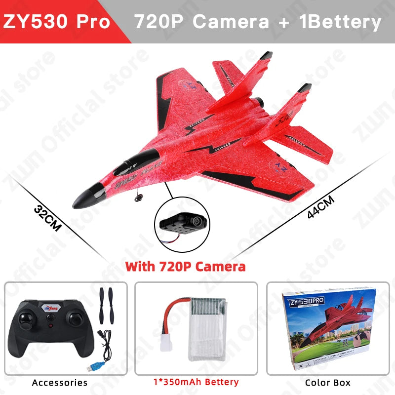 RC Plane SU35 2.4G With LED Lights Aircraft Remote Control Flying Model Glider Airplane SU57 EPP Foam Toys For Children Gifts
