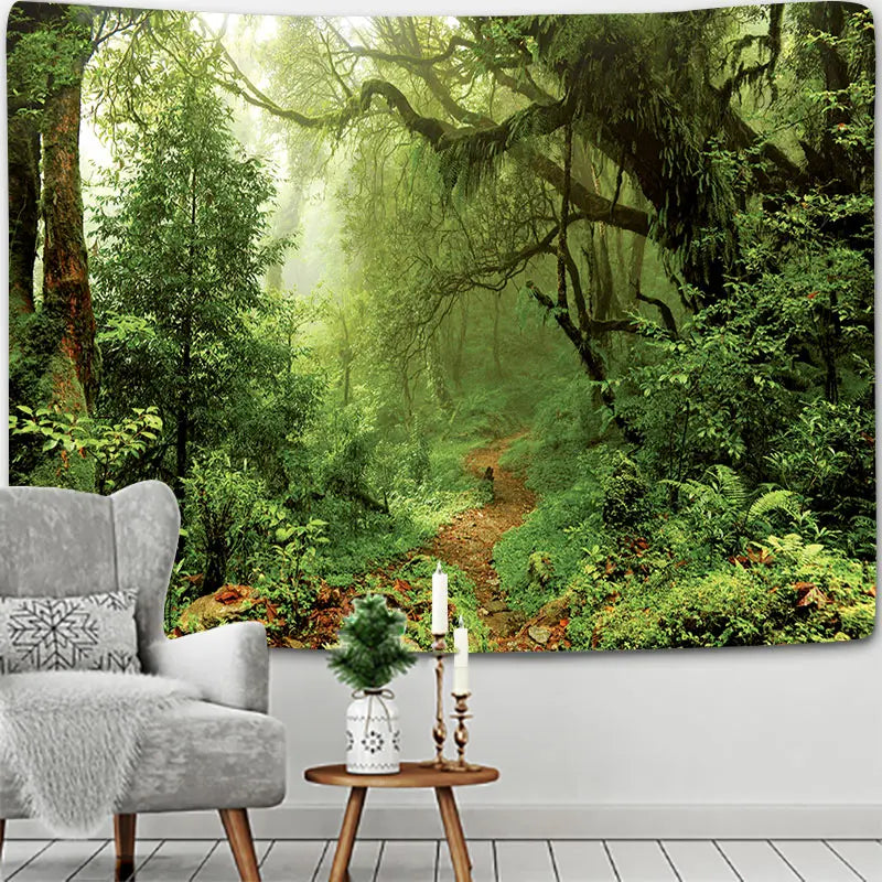Scene Tree Forest Tapestry Tree Tapices Room Wall Art Home House Bedroom Aesthetic Decor For 2023 Tapiz Y2k Arazzi Hanging
