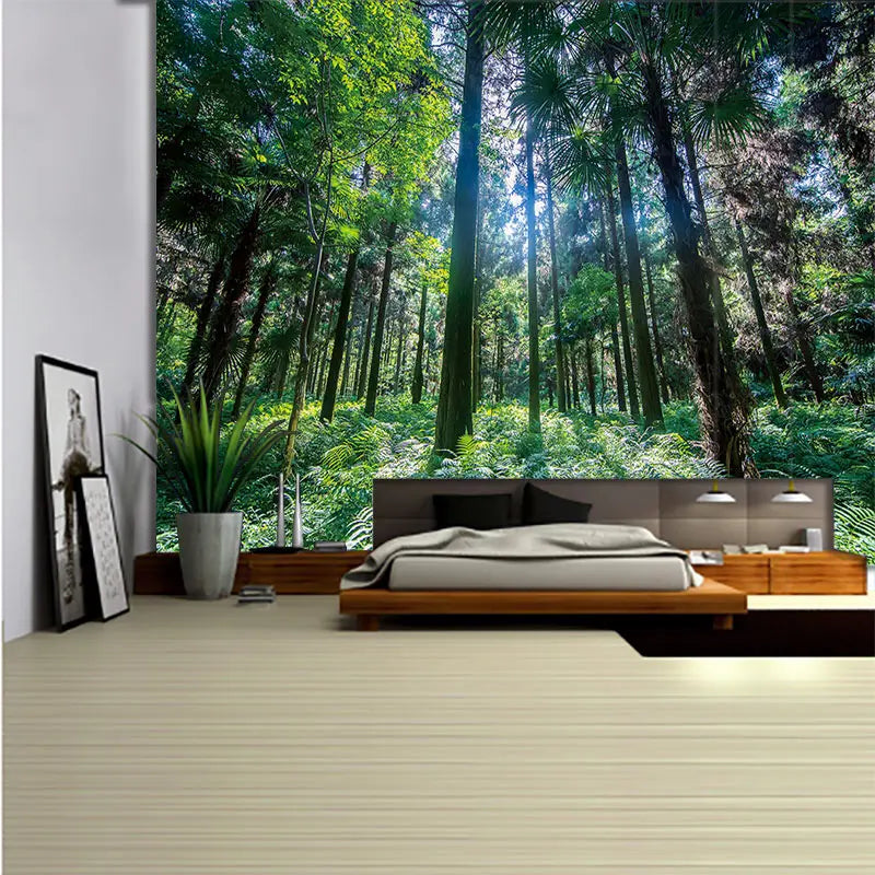 Scene Tree Forest Tapestry Tree Tapices Room Wall Art Home House Bedroom Aesthetic Decor For 2023 Tapiz Y2k Arazzi Hanging