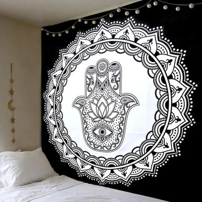 Tapestry Decor Chic Bohemia Wall Mandala Floral Background Livingroom Decoration Hanging Cloth