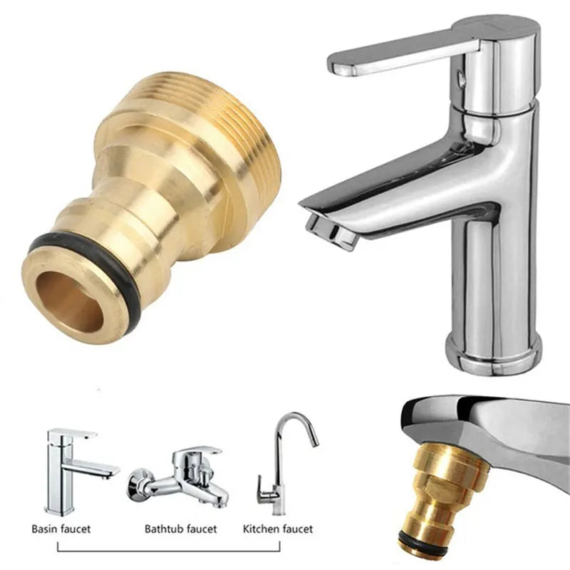 Universal Kitchen Faucet Adapter Metal Faucet Quick Connector Tube Fitting 23mm Kitchen Faucet Mixer Hose Adaptor Pipe Joiner