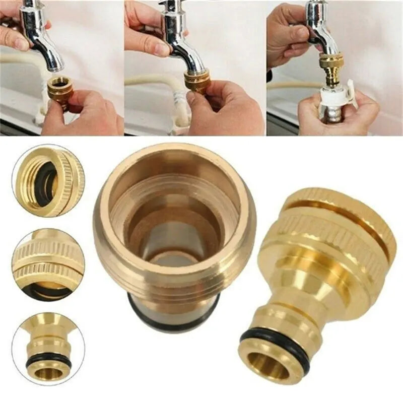 Universal Kitchen Faucet Adapter Metal Faucet Quick Connector Tube Fitting 23mm Kitchen Faucet Mixer Hose Adaptor Pipe Joiner